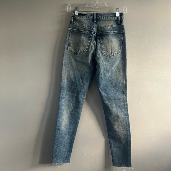 We the Free High Rise Jeans Raw Hem Light Distressing - Picture 3 of 8